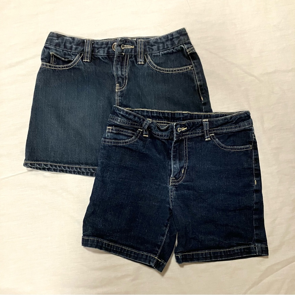 Kids Denim Skirt + Shorts Size 12